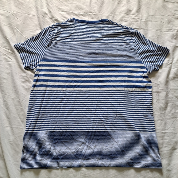 Hugo Boss | Blue & white striped regular fit ment short sleeve t shirt - Picture 5 of 11